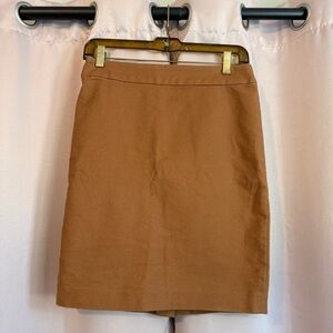LOFT Tan Mini Pencil Skirt for Work